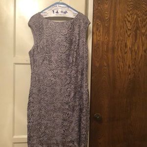 Women’s formal silver dress